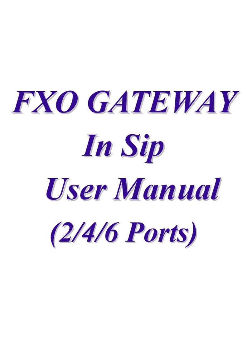 WELLTECH FXO SIP GATEWAY - V105 manual