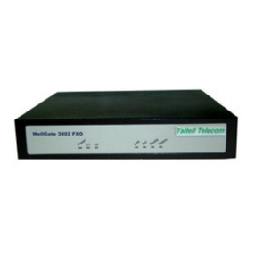 WELLTECH FXO GATEWAY H.323 3802 manual