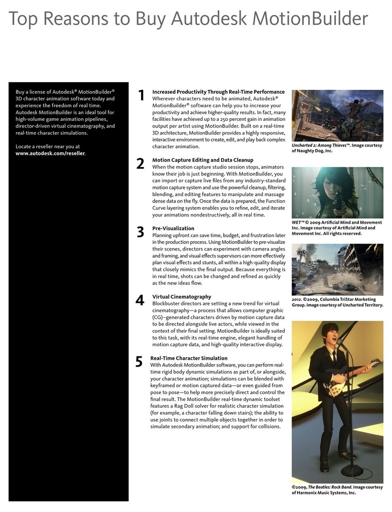 Autodesk AUTODESK MOTIONBUILDER 2011 User manual Autodesk AUTODESK MOTIONBUILDER 2011 User manual