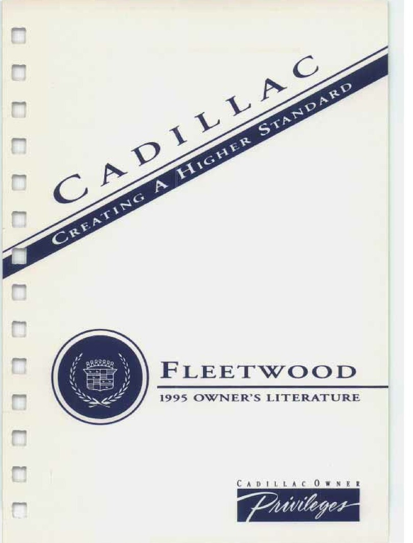 Cadillac 1995 Fleetwood Owners literature Cadillac 1995 Fleetwood Owners literature