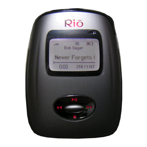 Rio Carbon Pearl 5GB User manual