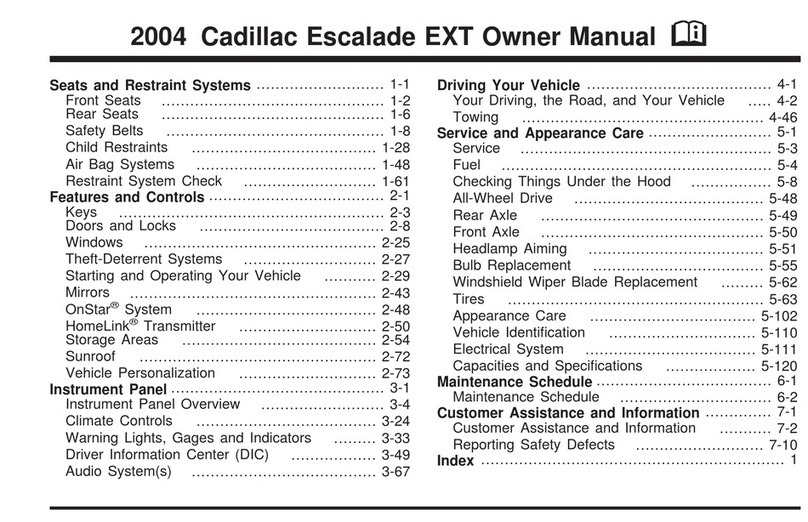 Cadillac ESCALADE EXT 2004 User manual