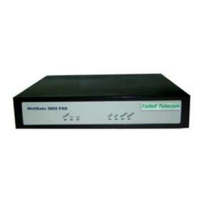 WELLTECH FXO GATEWAY H.323 3802 User manual