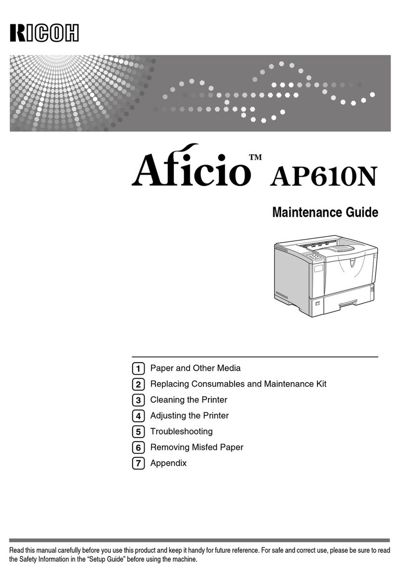 Ricoh AP610N - Aficio B/W Laser Printer Operating manual