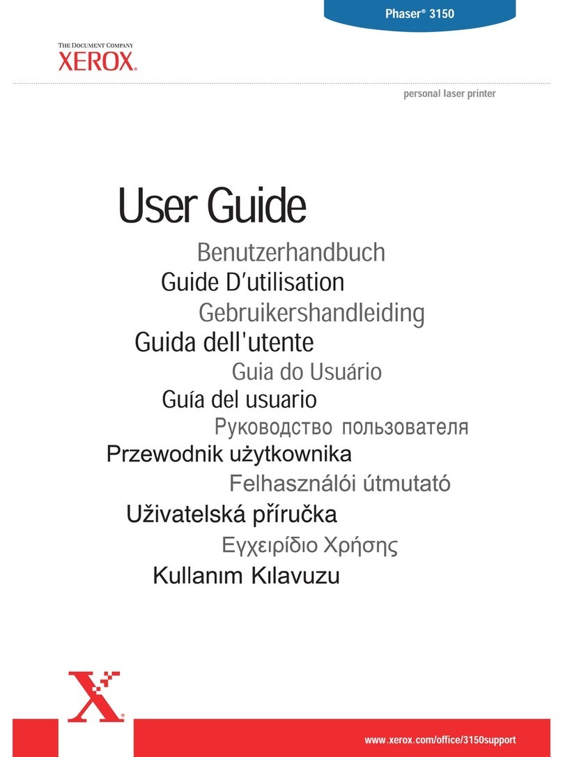 Xerox 3150 - Phaser B/W Laser Printer User manual
