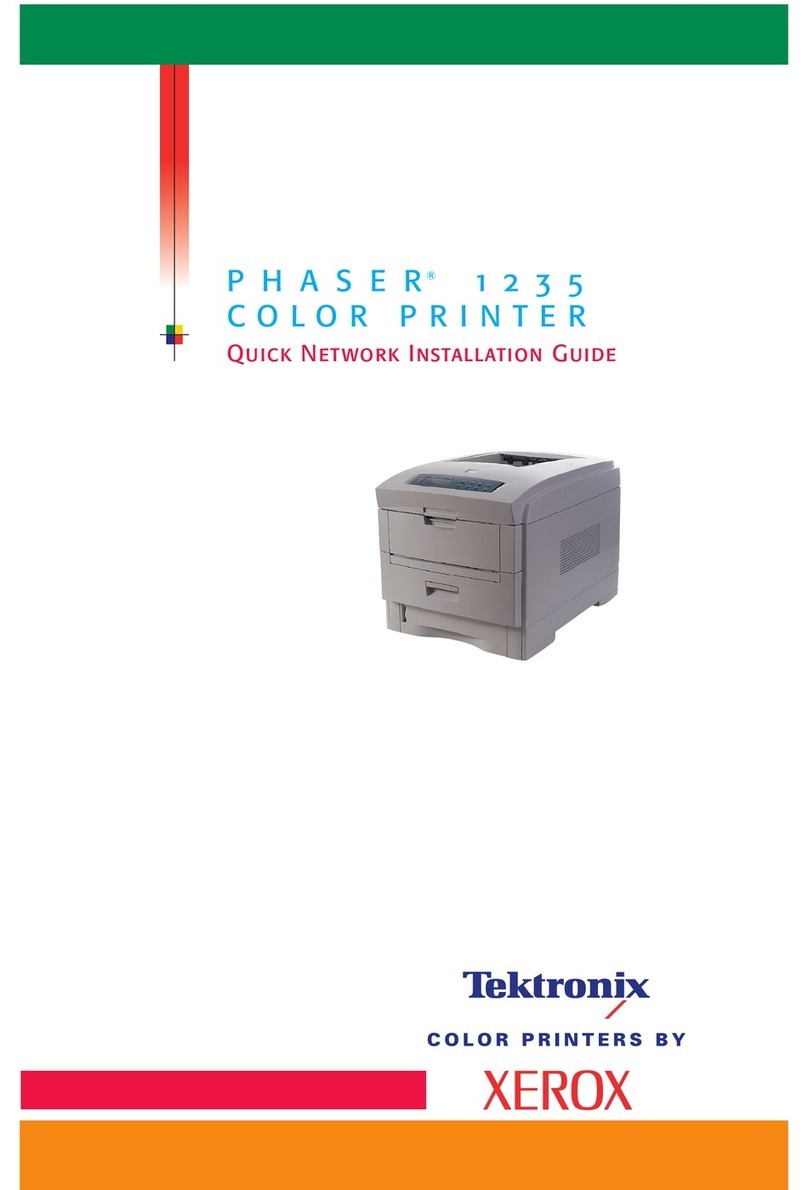 Xerox 1235/DX - Phaser Color Laser Printer Installation and maintenance instructions Xerox 1235/DX - Phaser Color Laser Printer Installation and maintenance instructions