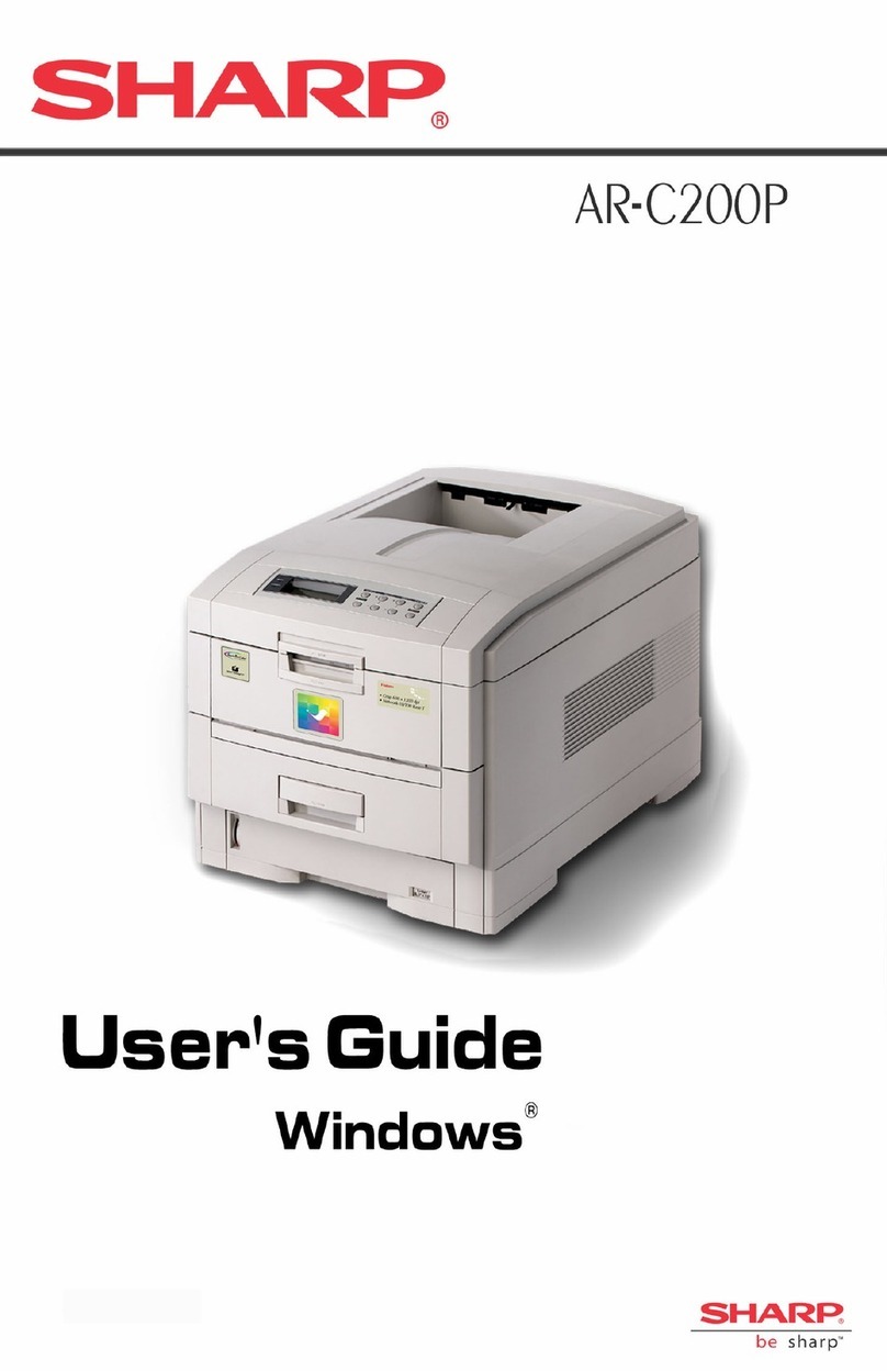 Sharp AR-C200P - Color Laser Printer user guide