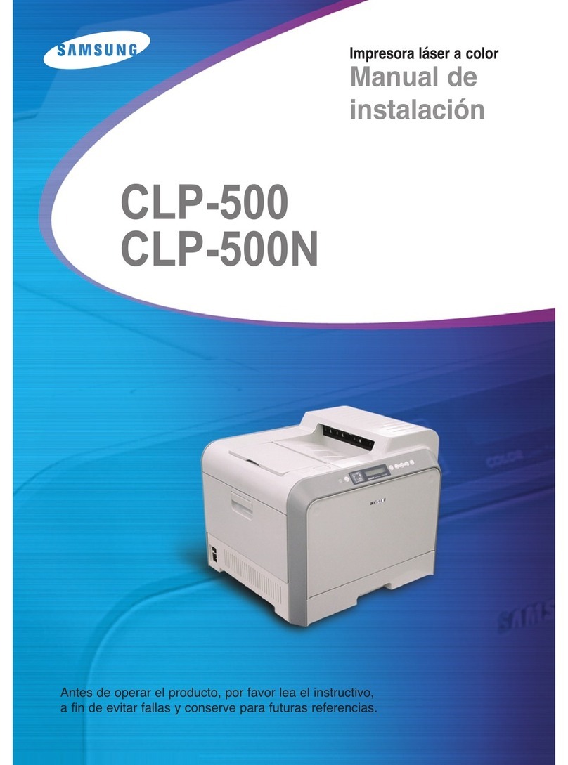 Samsung 500N - CLP Color Laser Printer Instruction Manual