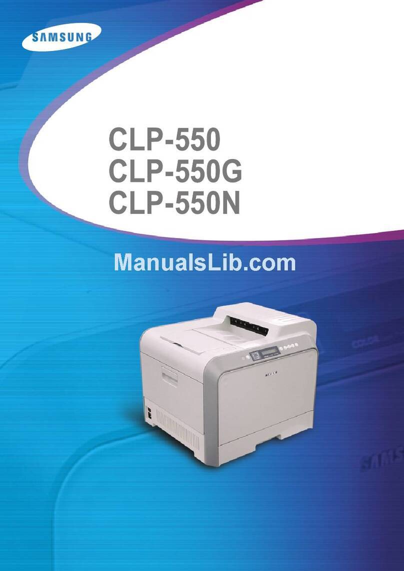 Samsung 550N - CLP Color Laser Printer User manual Samsung 550N - CLP Color Laser Printer User manual