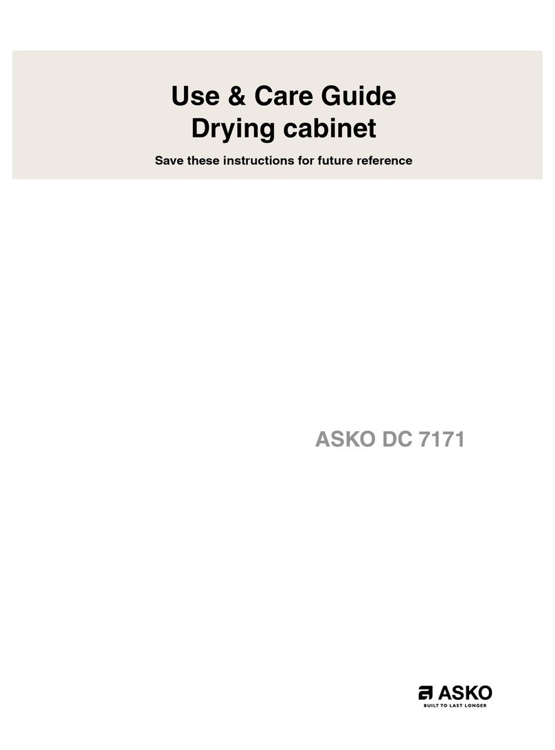 Asko DC 7171 User manual Asko DC 7171 User manual