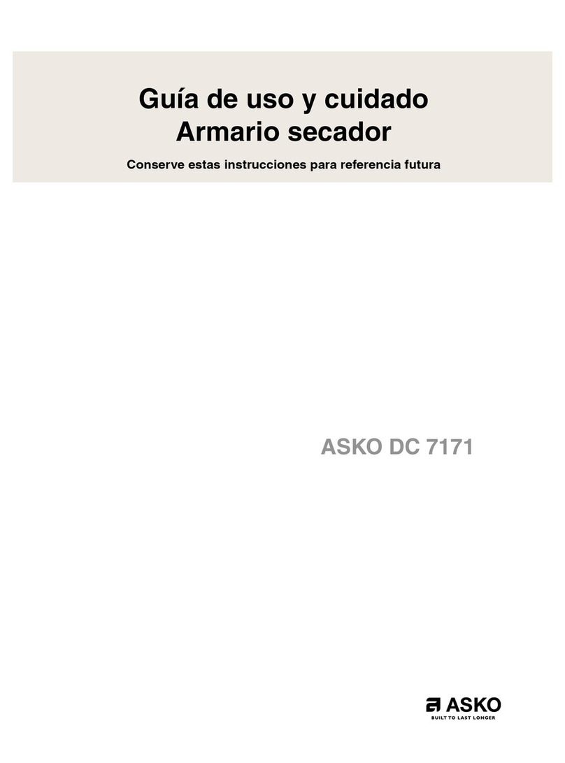 Asko DC 7171 User manual
