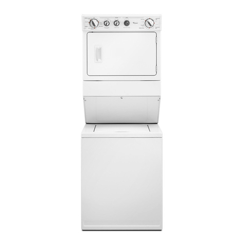 Whirlpool WET3300SQ - 27" Stack Washer User manual