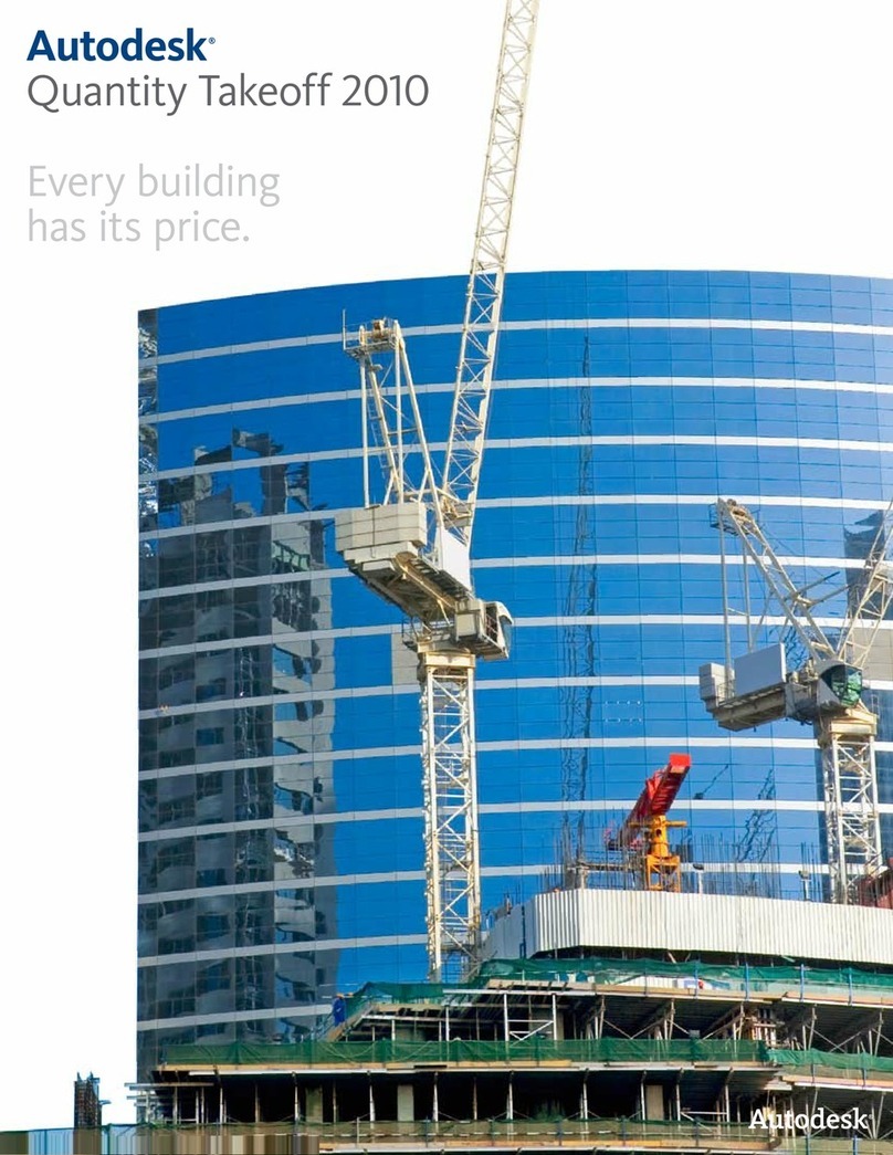 Autodesk QUANTITY TAKEOFF 2010 User manual