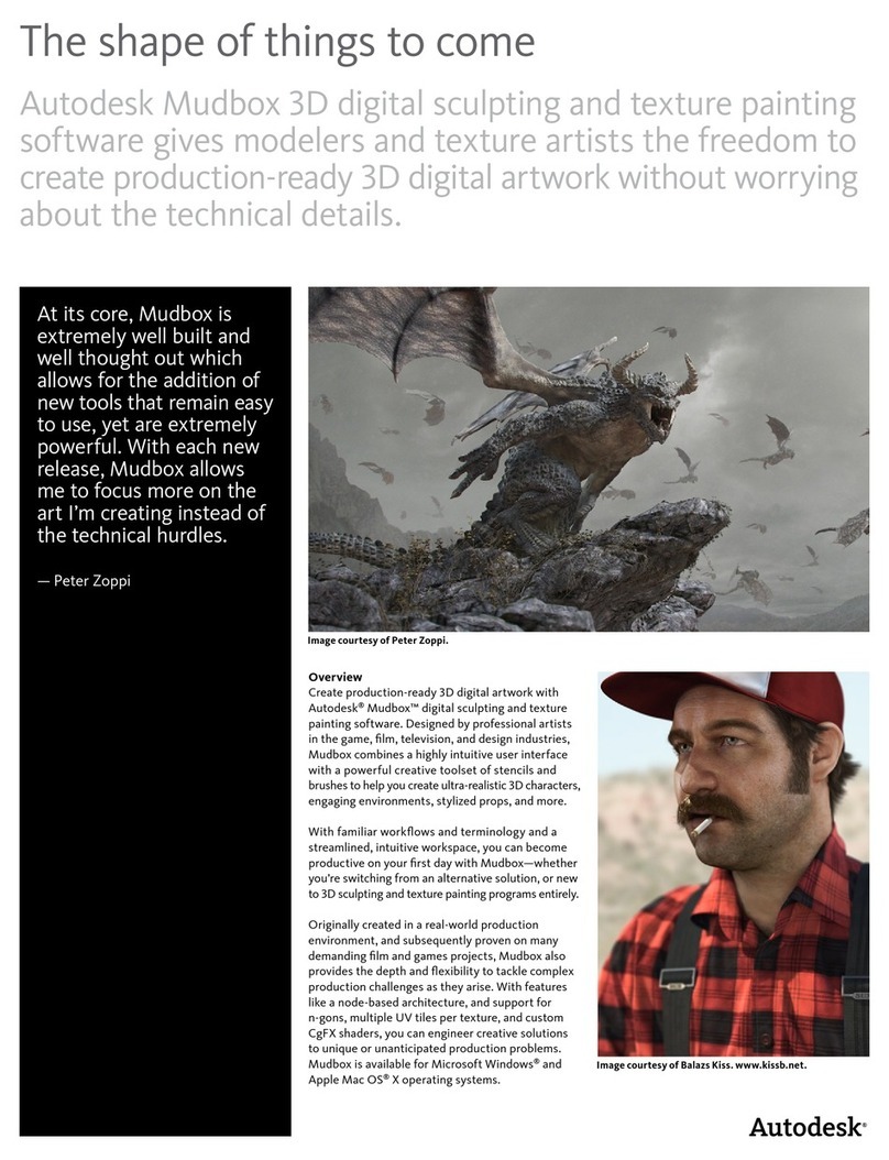 Autodesk MUDBOX 3D User manual Autodesk MUDBOX 3D User manual