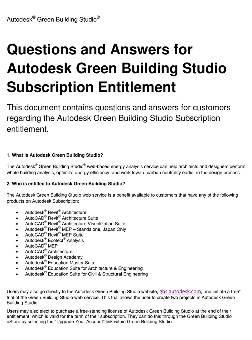 Autodesk GREEN BUILDING STUDIO - QUESTIONS AND... manual