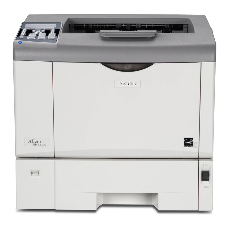 Ricoh Aficio SP 4310N operating instructions