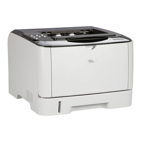 Ricoh Aficio SP 3500N Installation instructions