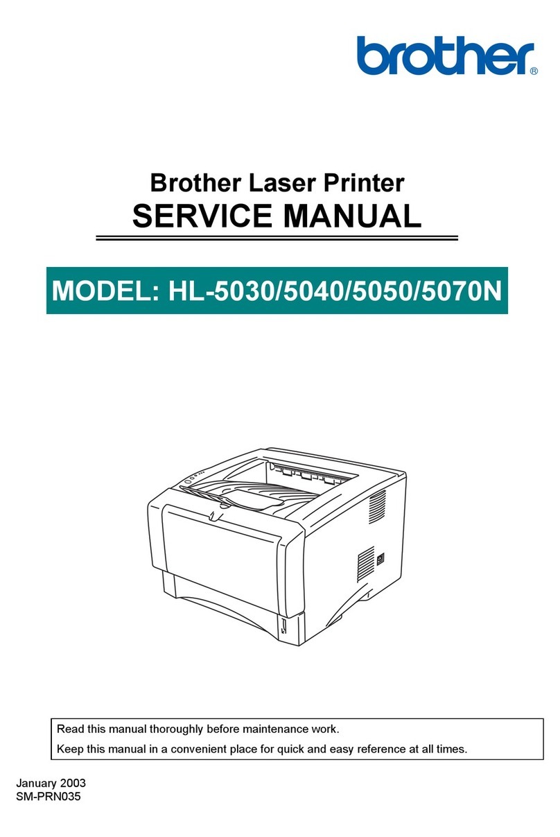 Brother HL 5030 - B/W Laser Printer User manual