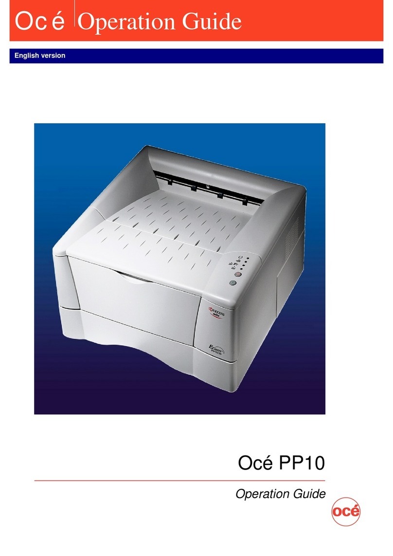 Oce 1010N - B/W Laser Printer User manual