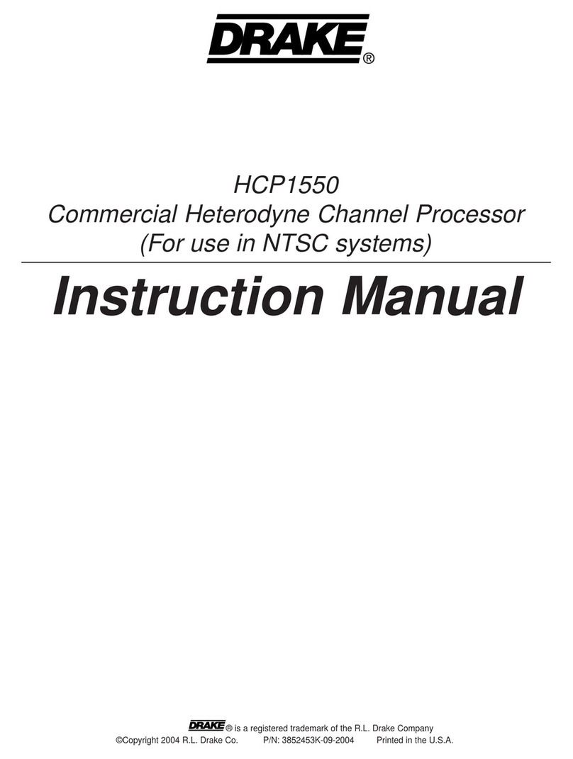DRAKE HCP1550 User manual