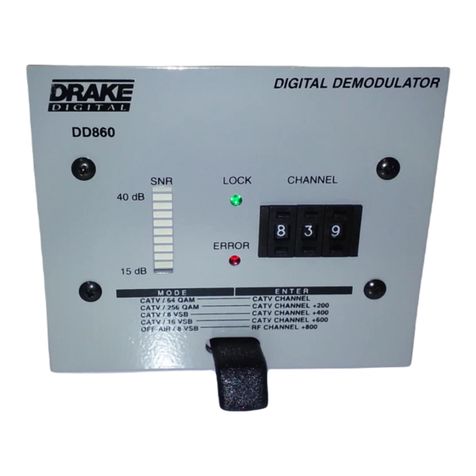DRAKE DD860 User manual