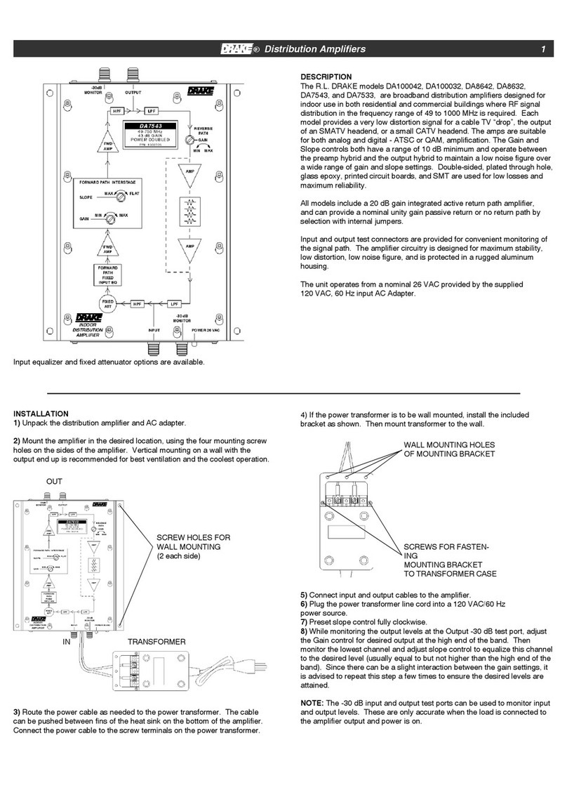 DRAKE DA100032 installation guide DRAKE DA100032 installation guide