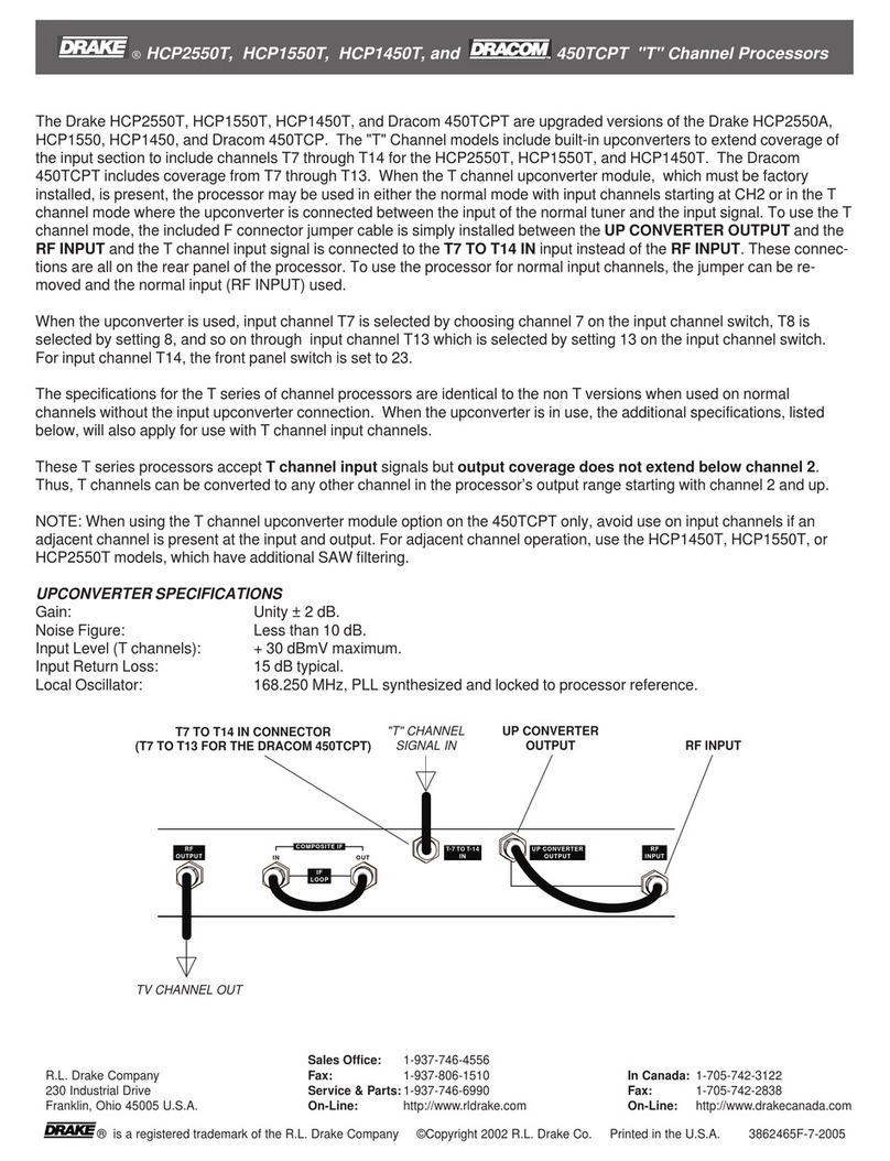 DRAKE Dracom 450CPT Specifications