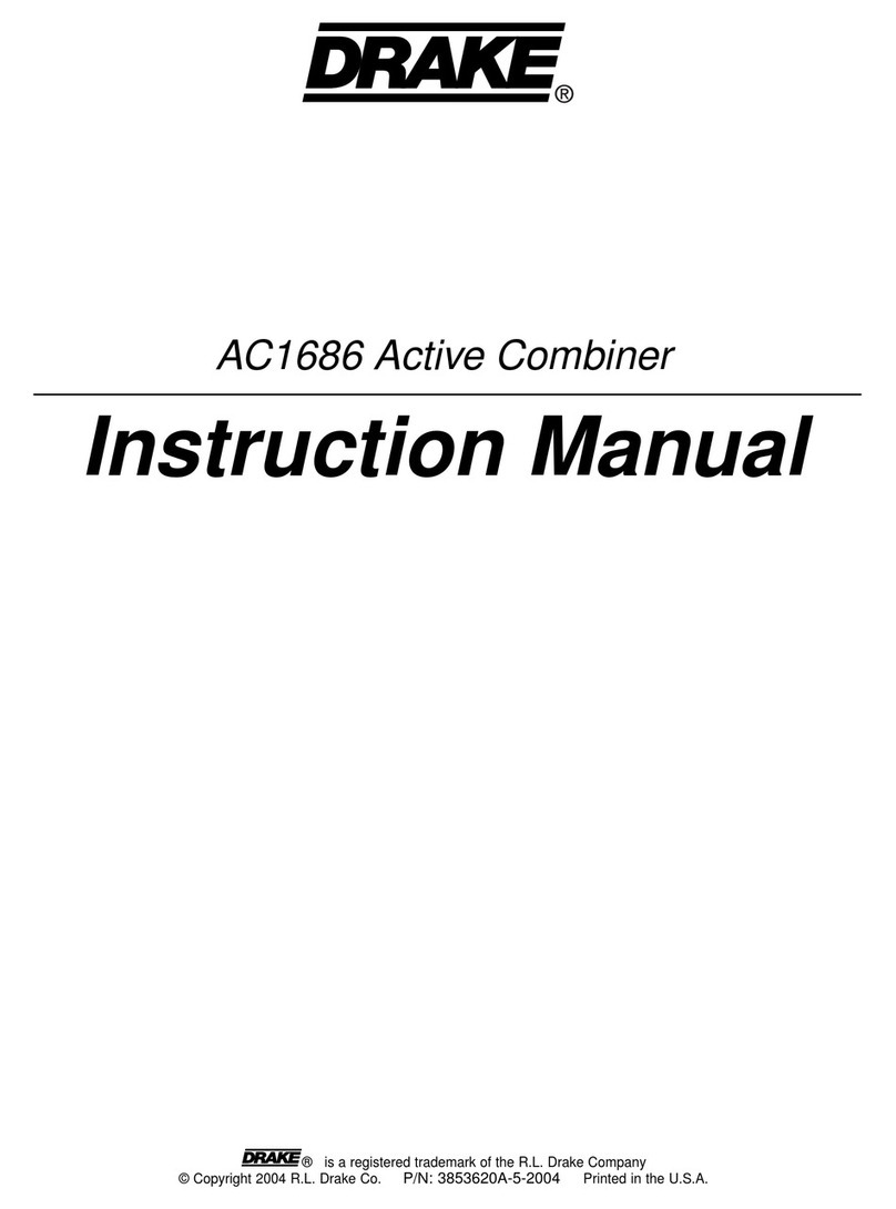 DRAKE AC1686 instruction manual