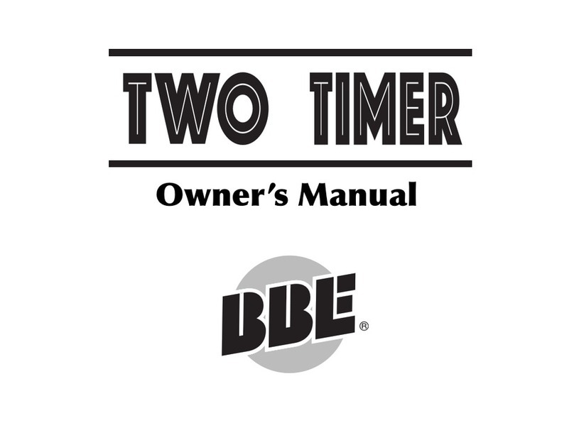 BBE TWO TIMER owner's manual
