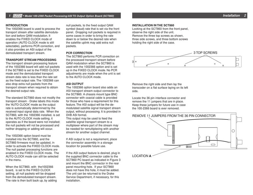 DRAKE 1002366 User manual