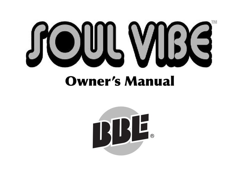 BBE SOUL VIBE User manual