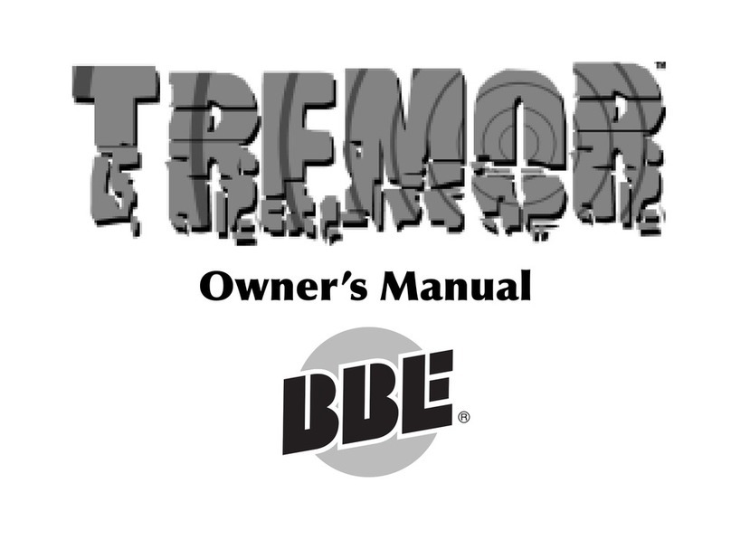 BBE TREMOR owner's manual