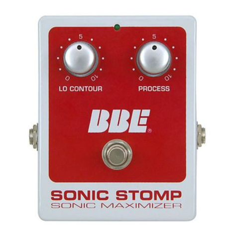 BBE SONIC STOMP user manual