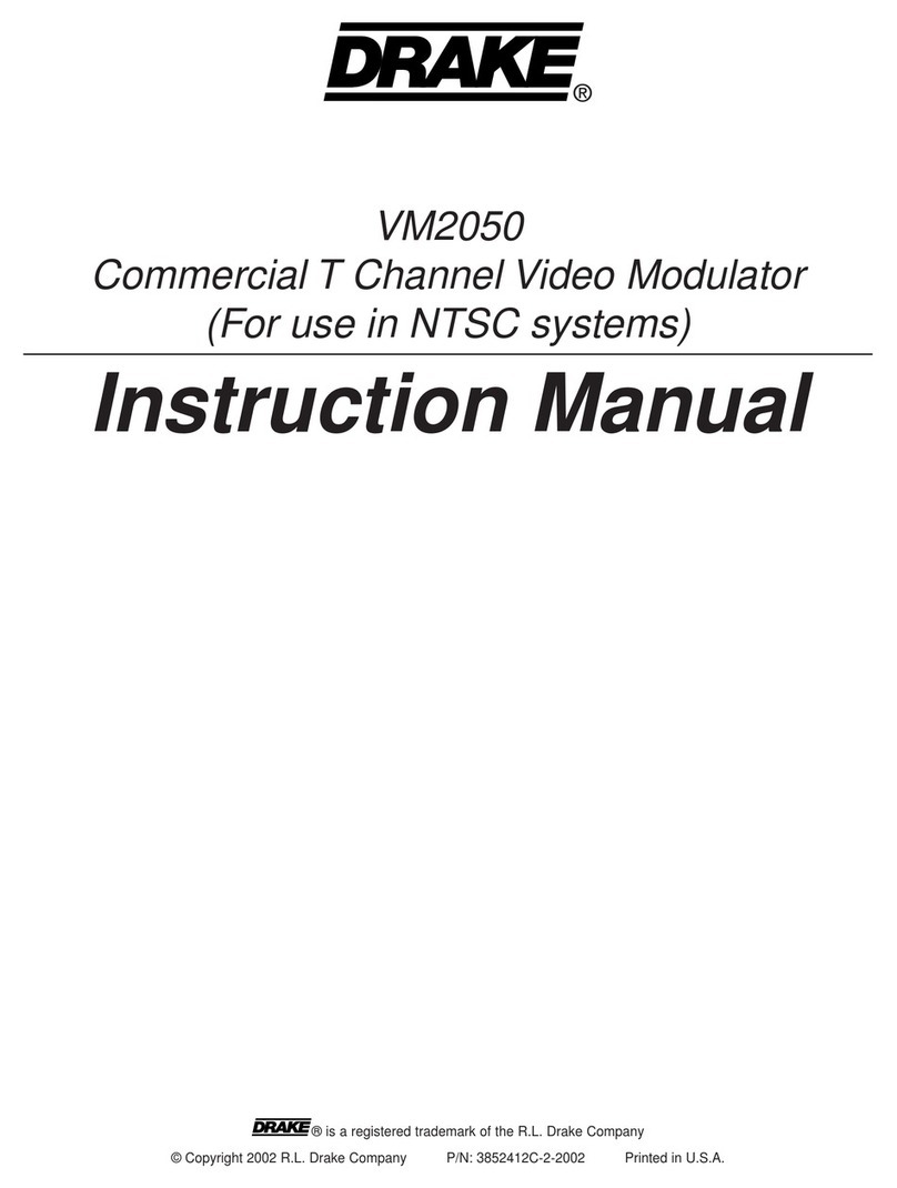 DRAKE VM2050 User manual