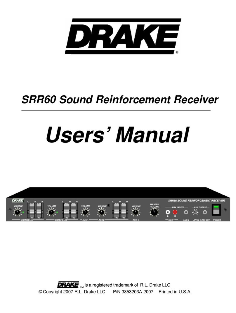DRAKE SRR60 user manual