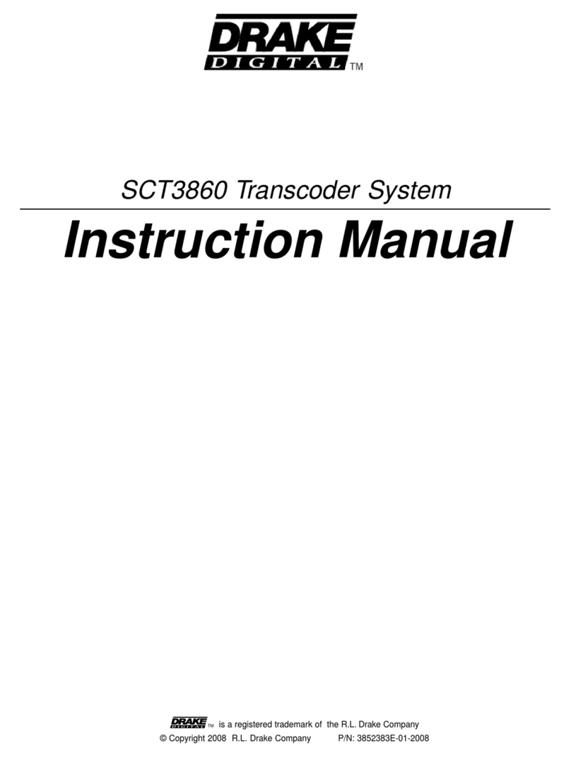 DRAKE SCT3860 User manual