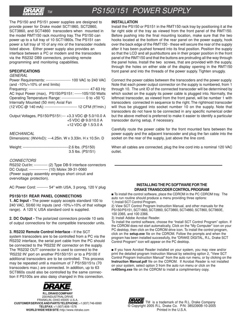 DRAKE PS150 quick guide