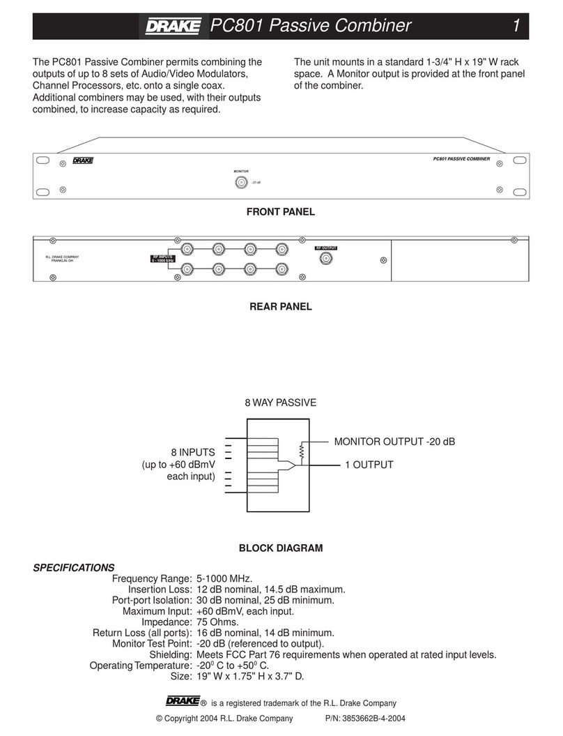 DRAKE PC801 datasheet