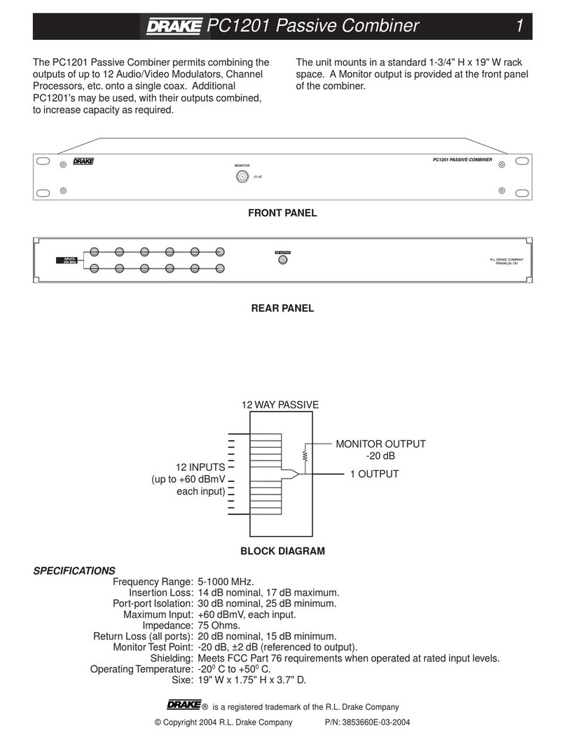 DRAKE PC1201 datasheet