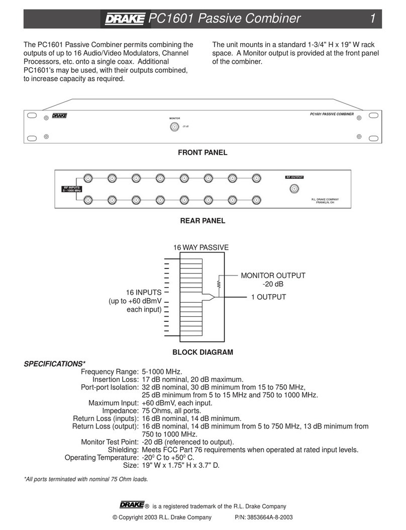 DRAKE PC1601 datasheet