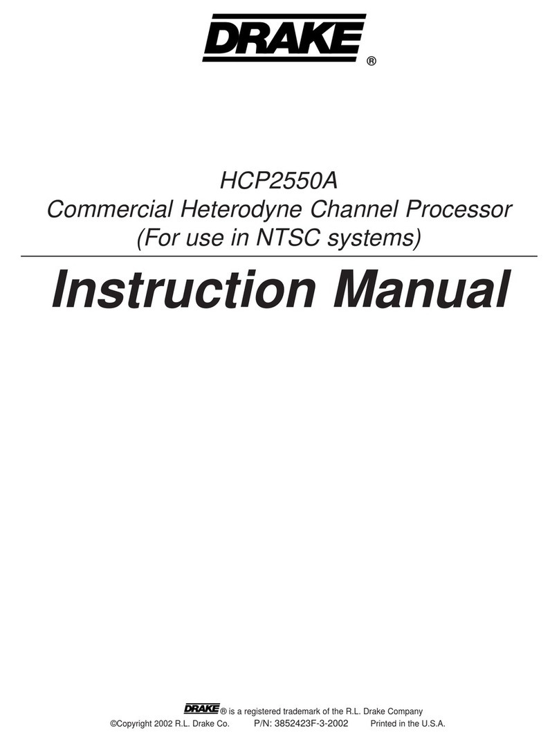 DRAKE HCP2550A User manual