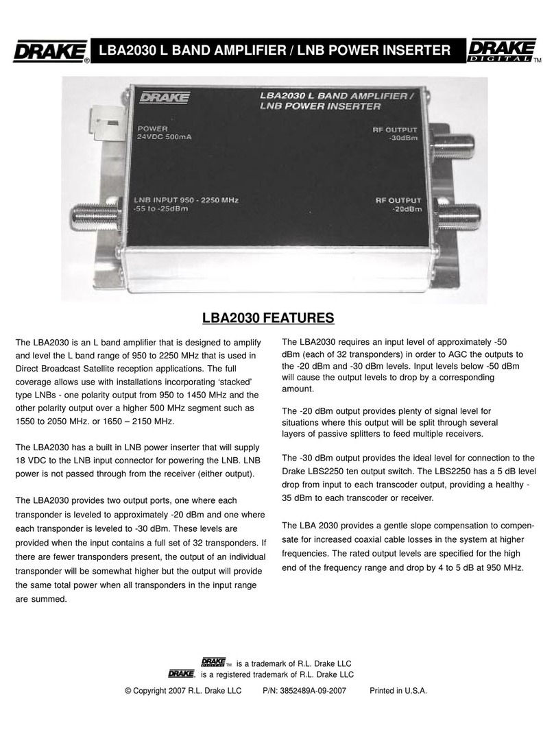 DRAKE LBA2030 datasheet