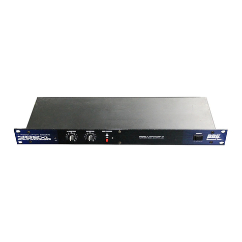 BBE Sonic Maximizer 362XL User and reference manual