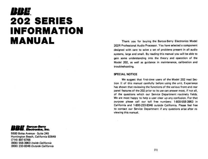 BBE 202 Series Quick setup guide