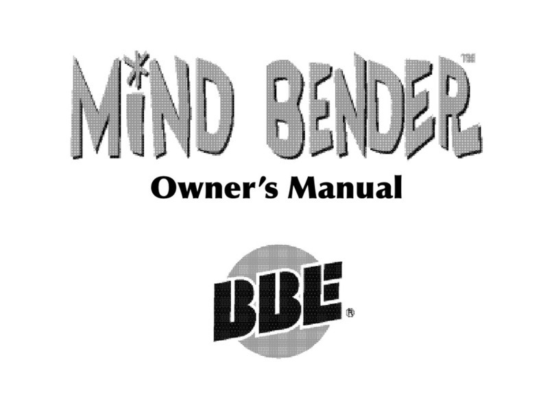 BBE MIND BENDER owner's manual
