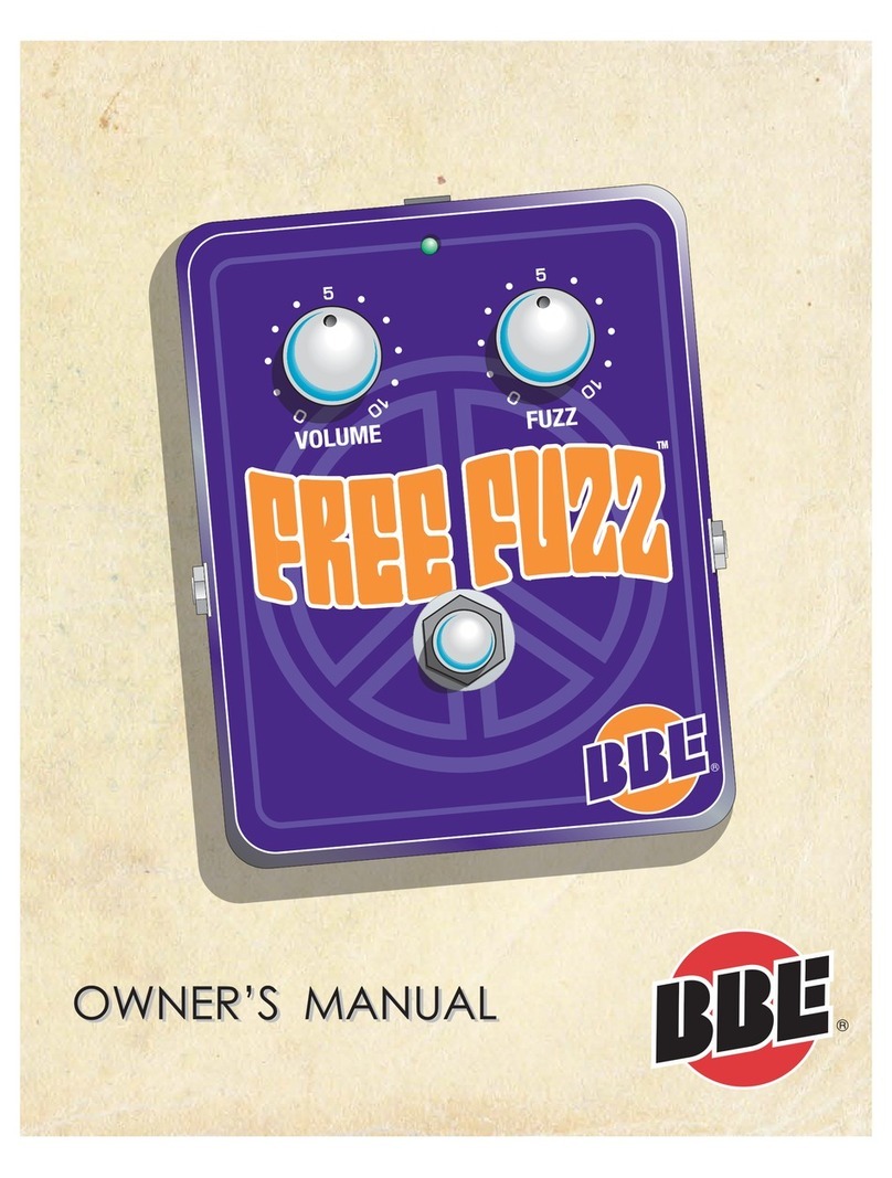 BBE FREE FUZZ - REV 8-10 User manual