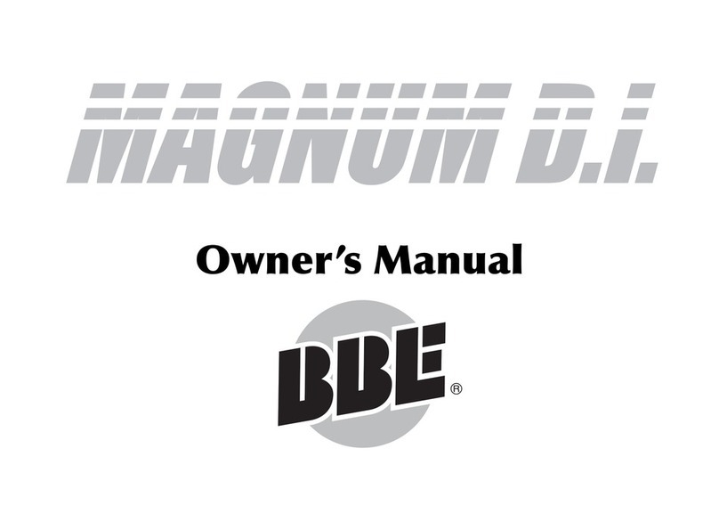 BBE MAGNUM DI User manual