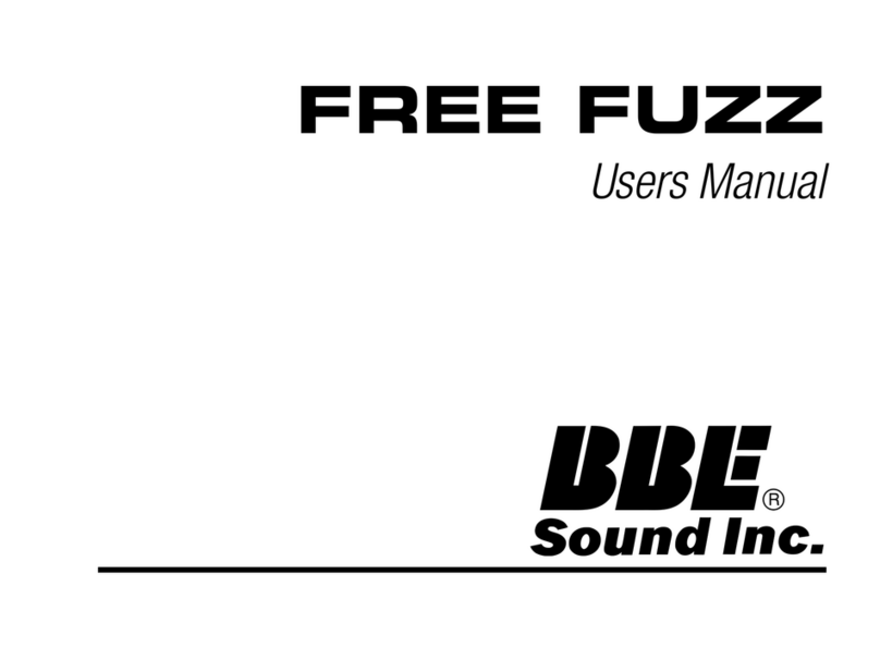 BBE FEE FUZZ User manual