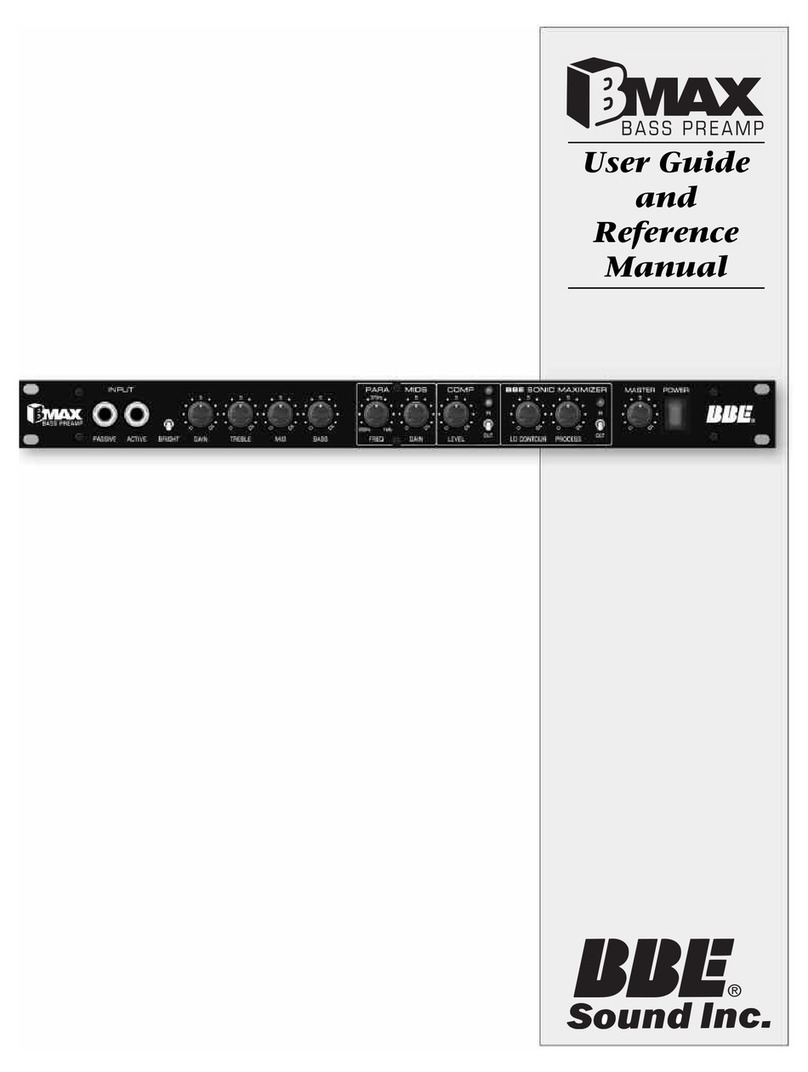 BBE BMAX User guide and reference manual