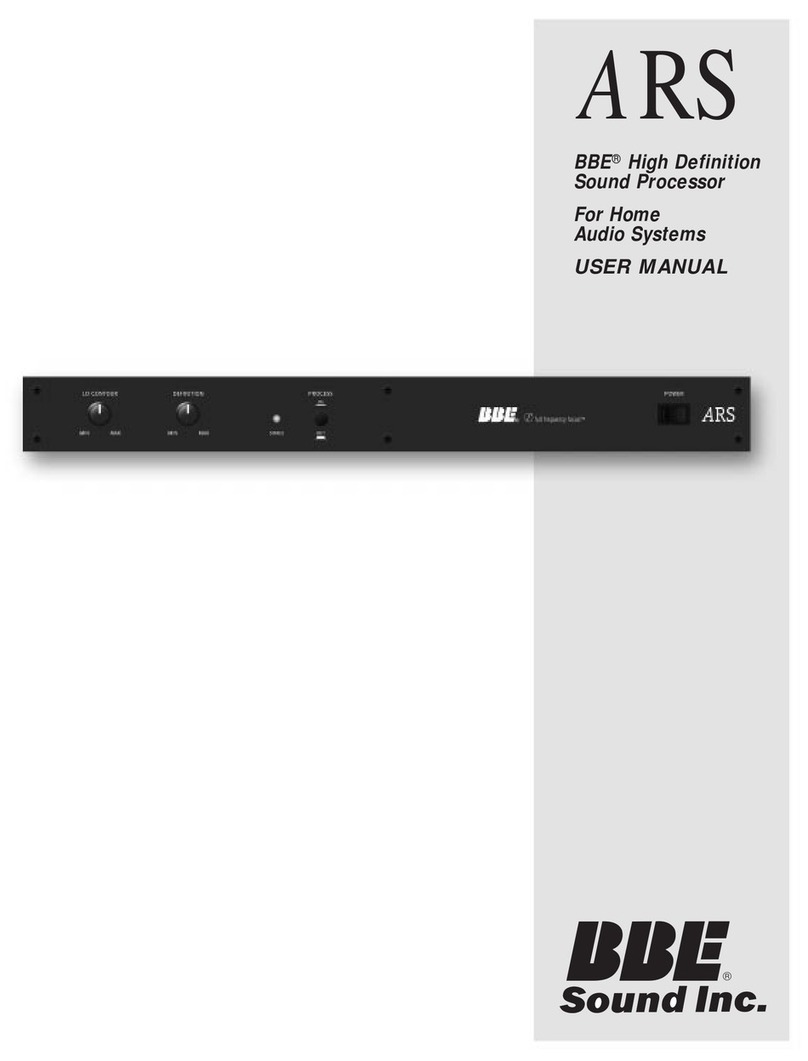 BBE ARS2 user manual